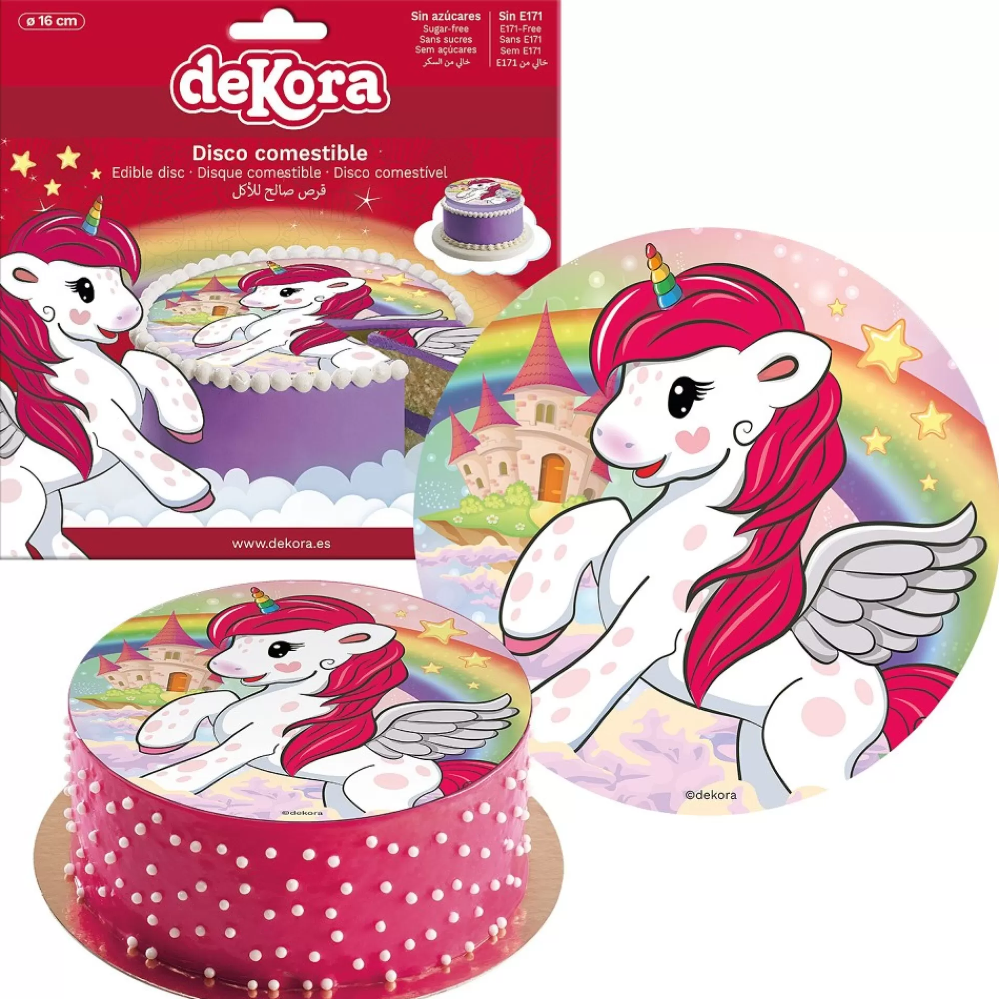 Store Eetbaar Label Eenhoorn Suikervrij 16Cm Desserts