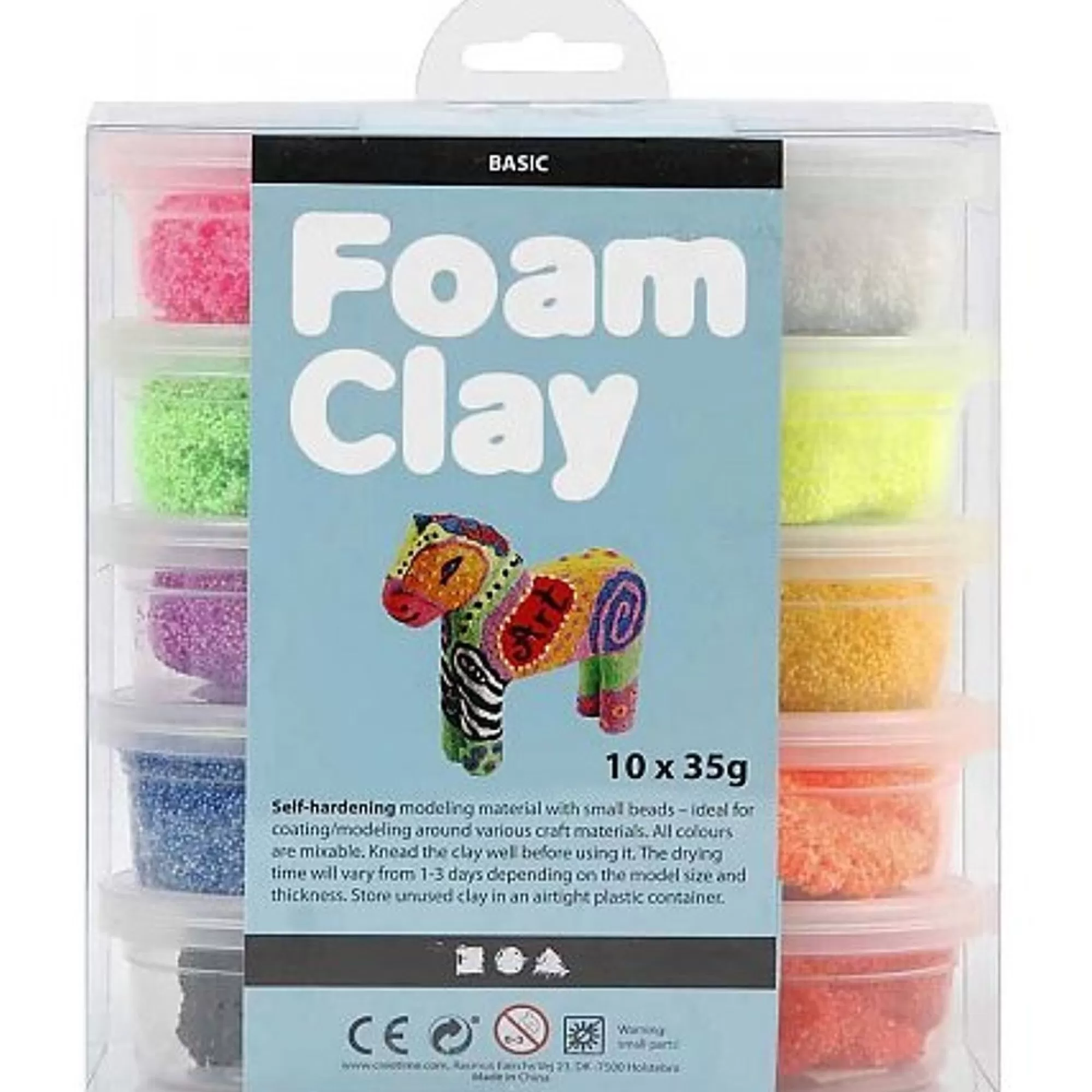 Best Foam Clay Basic Assortiment 35G 10 Stuks Cadeautips
