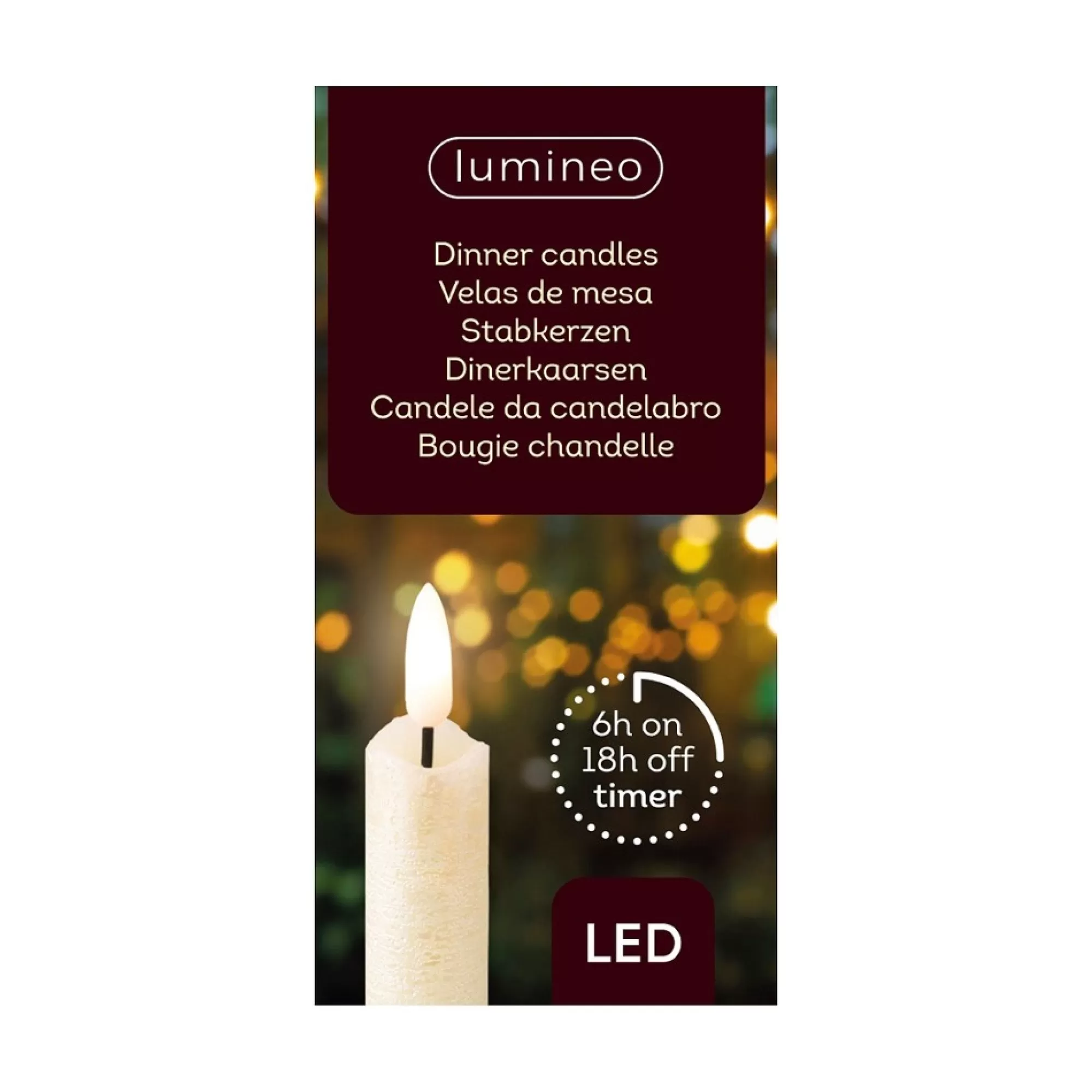 Online Kaarsen Warmwit/Parel Led Timer H 24,5Cm 2,2Cm 6U 2 Stuks Allerlei