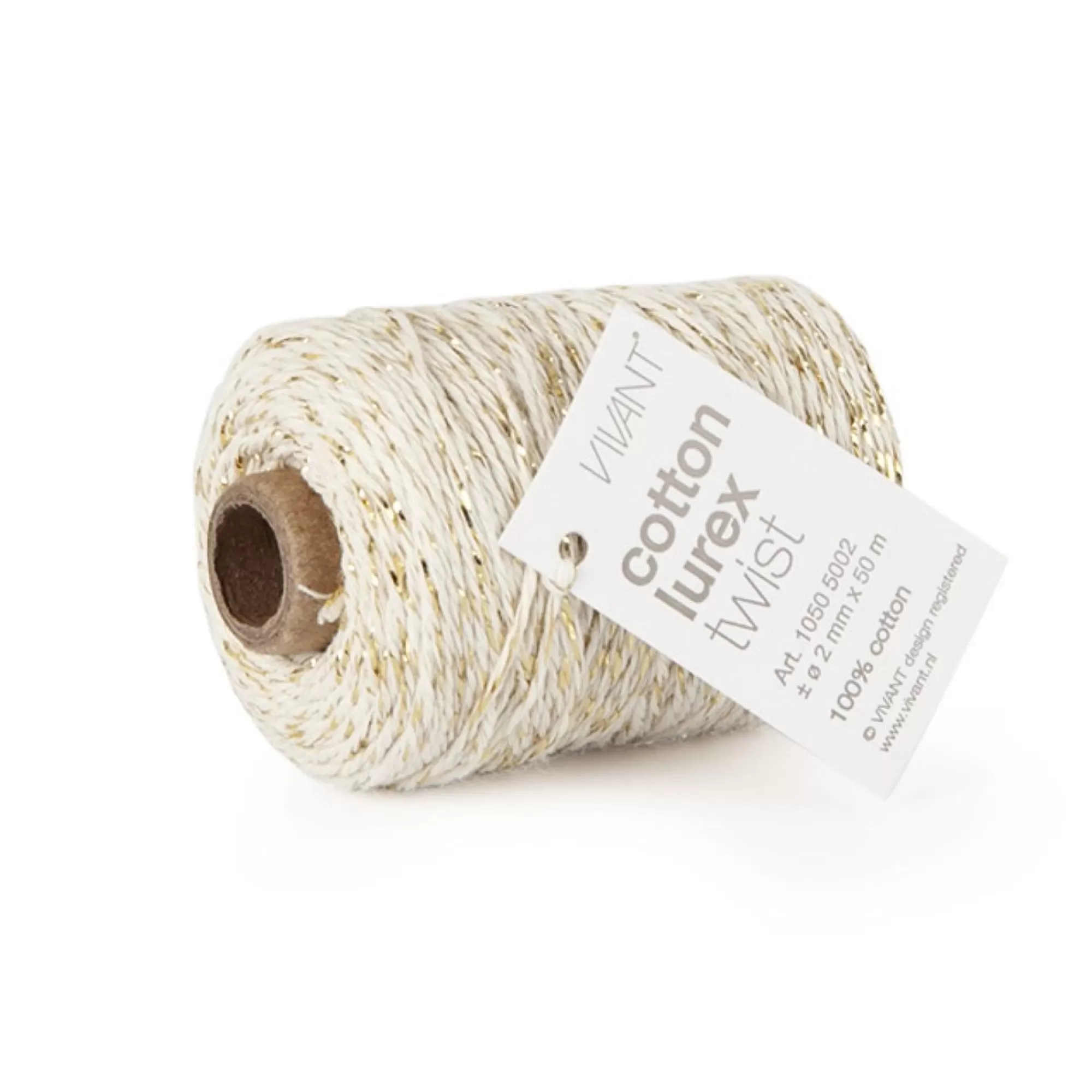 Online Koord Cr Me 2Mm L 50M Cotton Lurex Twist Linten, Strikken, Tape & Etiketten