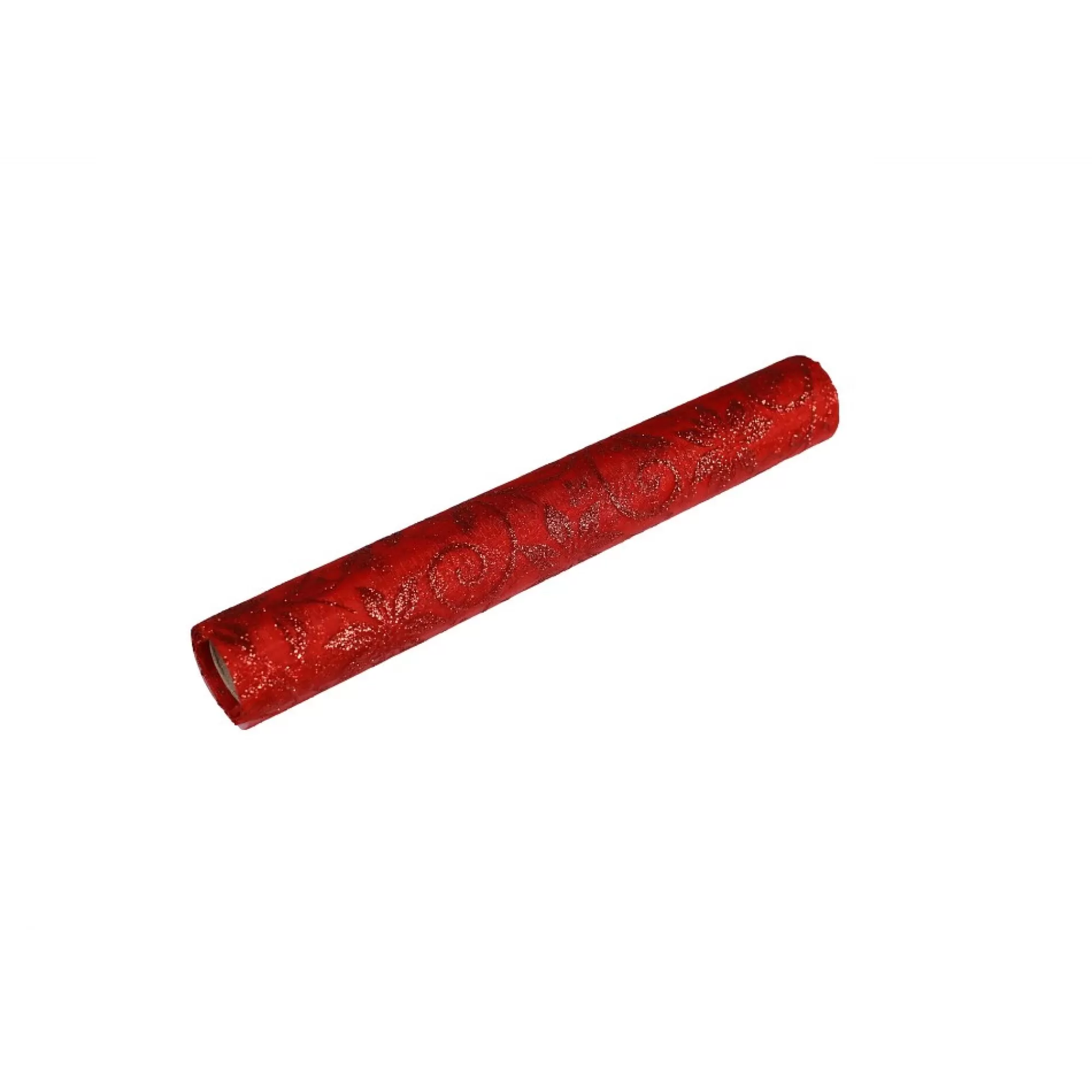 Flash Sale Tafelloper Rood Organza Rode Glitter Blaadjes 28Cm X 5M Tafellopers