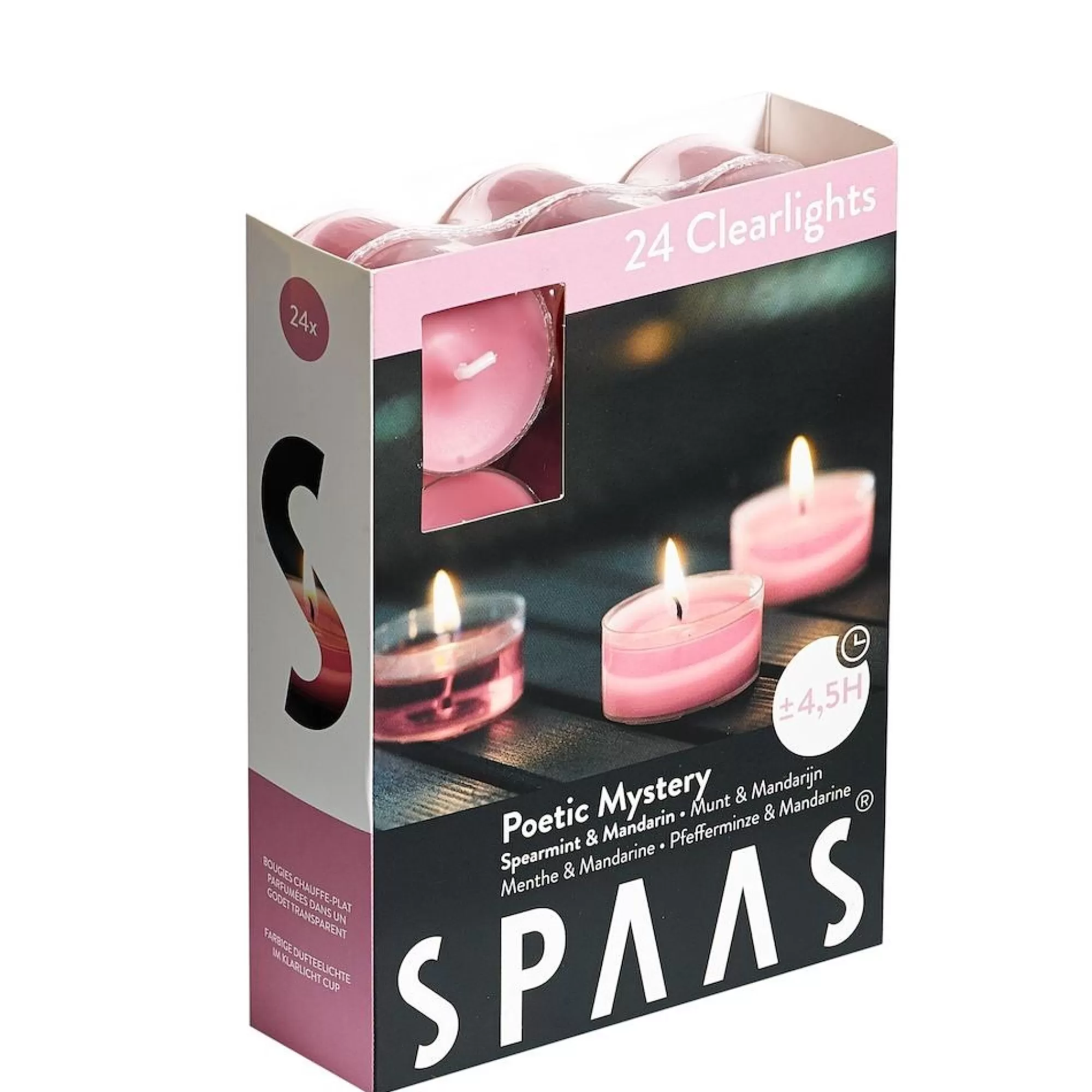 Outlet Theelichtjes Geur Poetic Mystery Clearcup H 1,9Cm 3,8Cm 4,5U 24 Stuks Theelichtjes