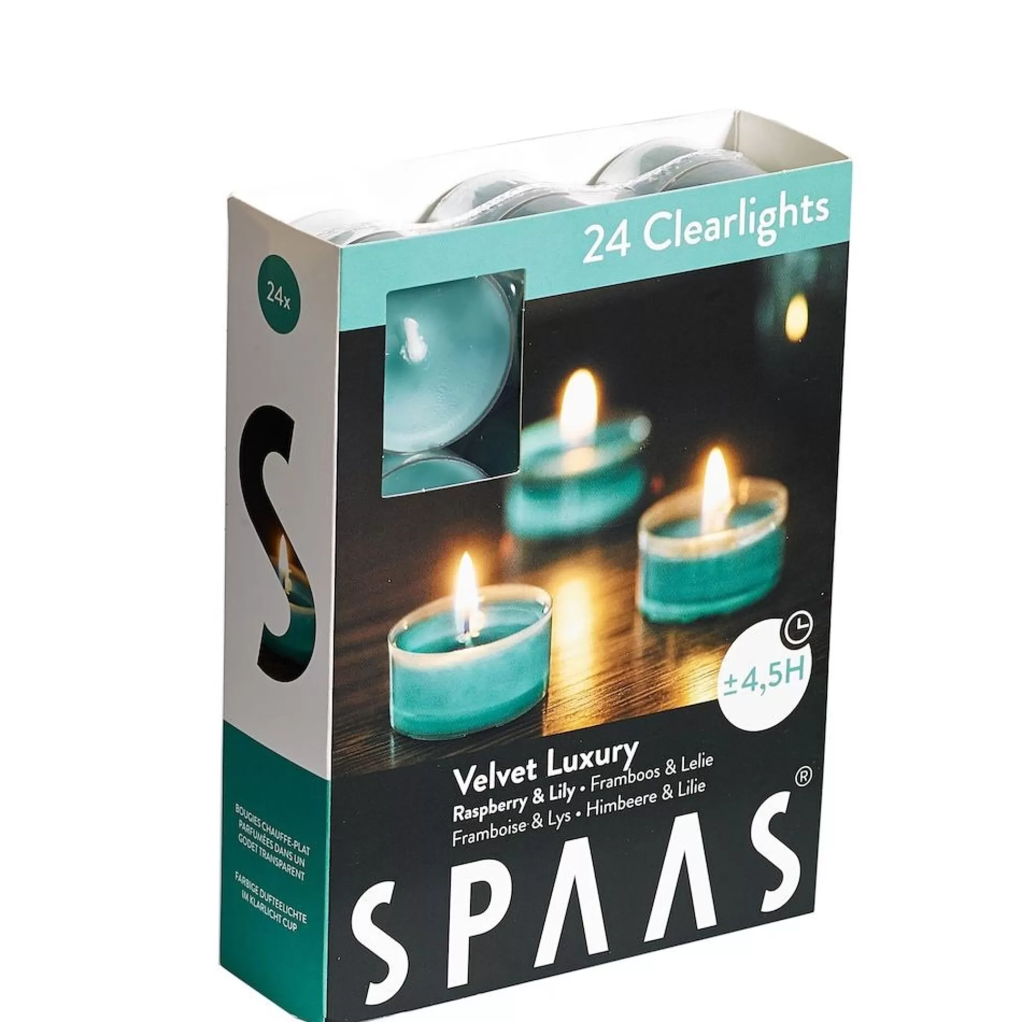 Cheap Theelichtjes Geur Velvet Luxury Clearcup H 1,9Cm 3,8Cm 4,5U 24 Stuks Theelichtjes